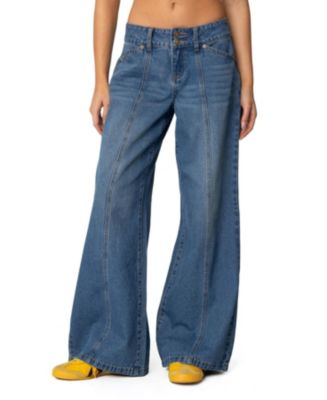 Charlie Panel Stitch Low Rise Bootcut Jeans