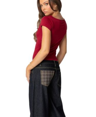 Womens Javi Cowl Neck Top