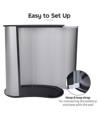 32" x 16" x 37" Portable Tradeshow Podium Table Exhibition Counter Stand with Wall Bags