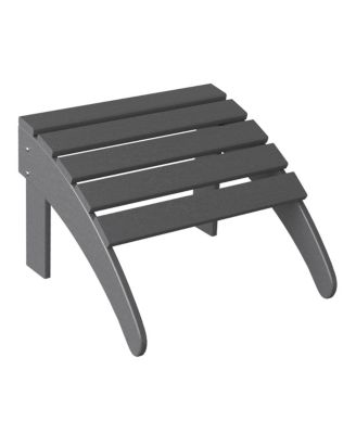 5-Piece Adirondack Chair with Folding Ottoman and Table Set