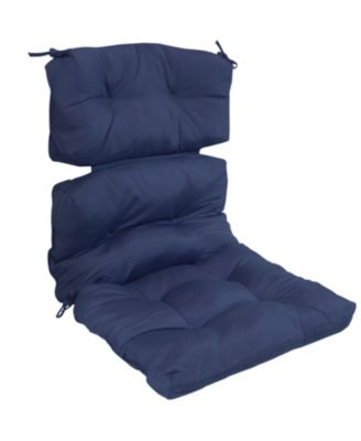 Indoor/Outdoor Olefin Polyester Tufted High Back Patio Dining Chair Cushion - 23" x 47"