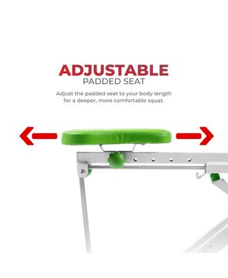 SMART Green Upright Row-N-Ride & Squat Assist Machine w Free SunnyFit App via Bluetooth