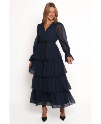 Women's Antoinette Long Sleeve Tiered Maxi Dress
