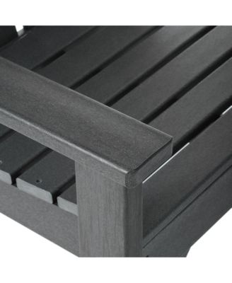 Outdoor Patio HDPE Adirondack Dining Arm Chair