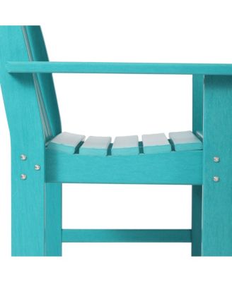 5-Piece HDPE Outdoor Patio Chair and Square Table Dining Set