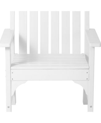 5-Piece HDPE Outdoor Patio Chair and Square Table Dining Set