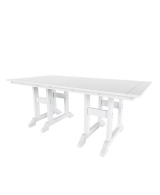 7-Piece HDPE Outdoor Dining Patio Table and Chairs Set