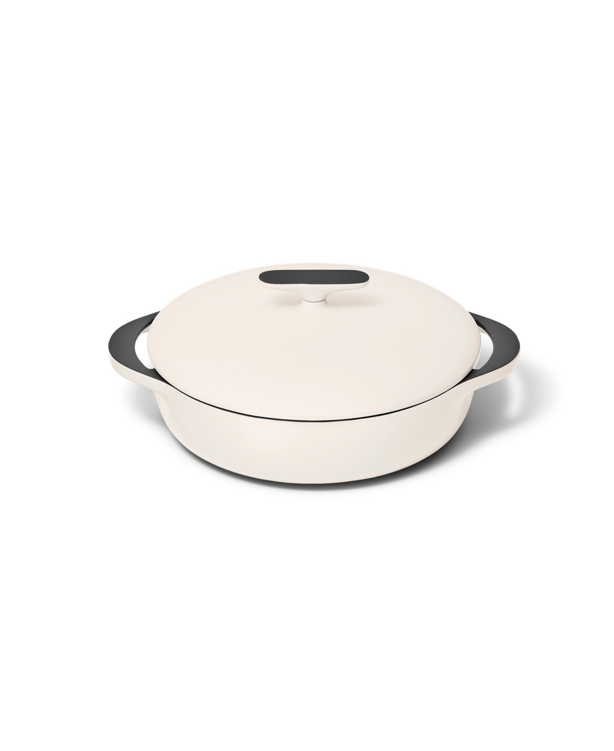 Caraway Cast Iron 3.5-quart Braiser With Domed Lid In Cream