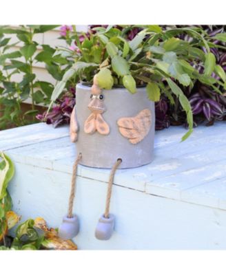 Tate the Turkey Planter Statue - Indoor/Outdoor Decorative Figurine - 8.5"