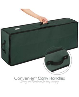 Christmas Wrapping Paper Storage Containers - Gift Wrapping Organizer Storage Fits Up to 22 Rolls of 40" - Gift Wrap Organizer with Interior Pockets, Tear Proof - Gift Wrap Storage - Silver