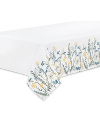 Wildflower Border Rectangular Tablecloth, 60" x 102"
