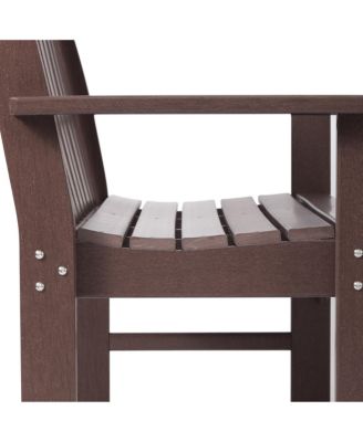 Outdoor 2-Person All-Weather HDPE Front Porch Garden Bench