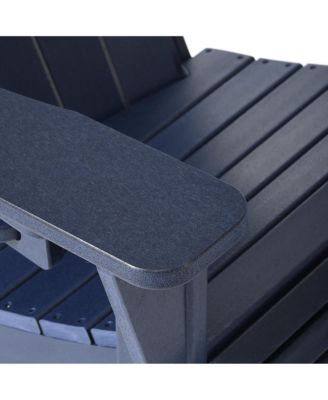 Outdoor Patio HDPE Adirondack Chair With Cup Holder