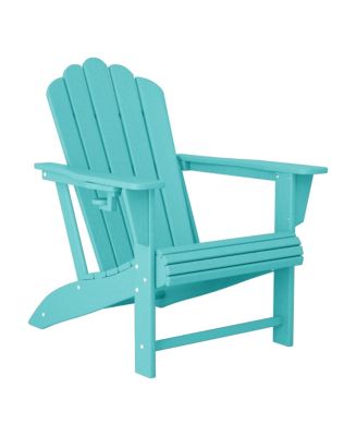 Outdoor Patio HDPE Adirondack Chair With Cup Holder