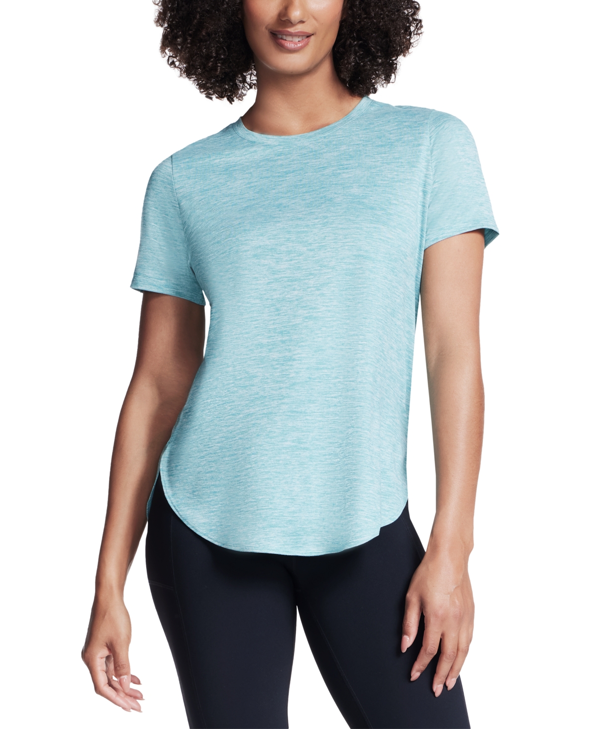 Skechers Women's Active Go Walk Wear Go Dri Swift Tunic T-shirt In Ocean Teal