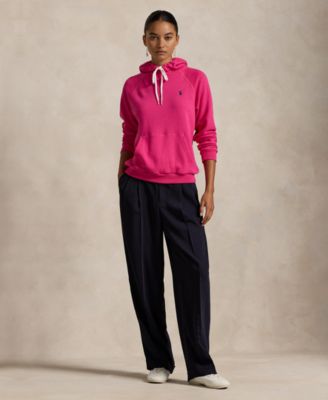 Women's Shrunken Fit Fleece Hoodie Sweatshirt