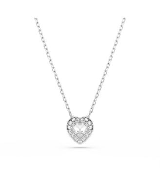 Ariana Grande x Swarovski&reg; Rhodium Plated Heart Mixed Cuts Set