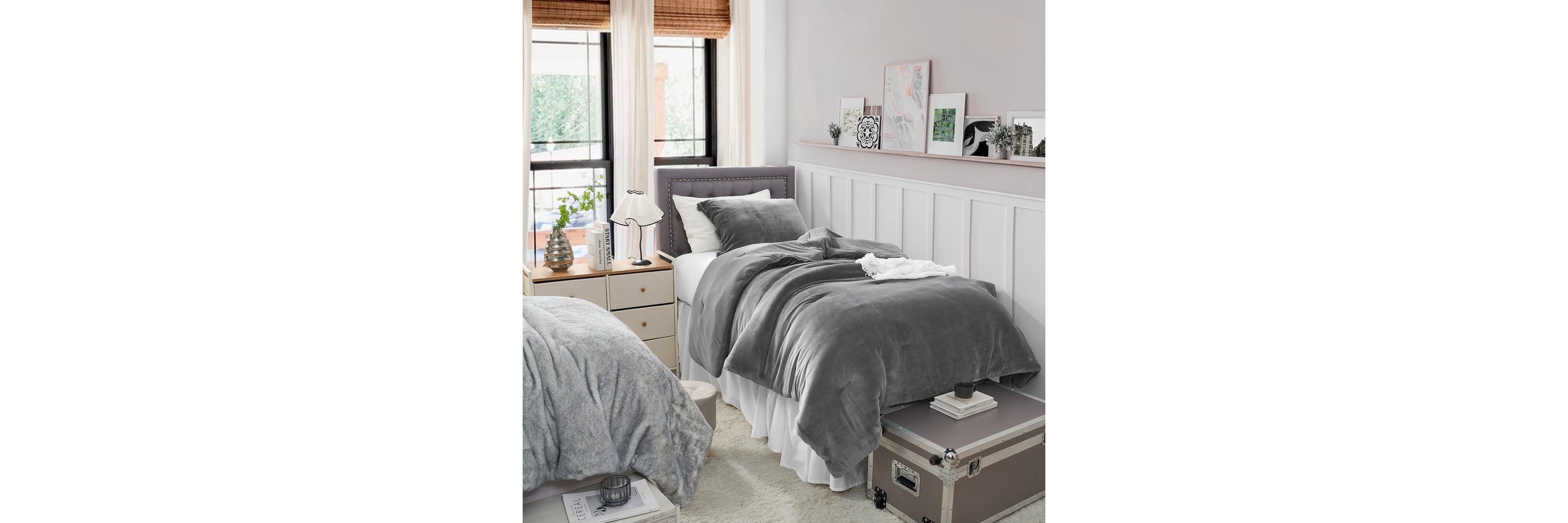 Better Than Anesthesia - Coma Inducer Oversized Comforter Set - Smoked Pearl , Beige/Khaki , Twin Xl