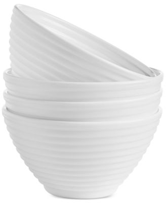 Opal Glass Spiral Cereal Bowls, Set of 4, Exclusively at Macy's 