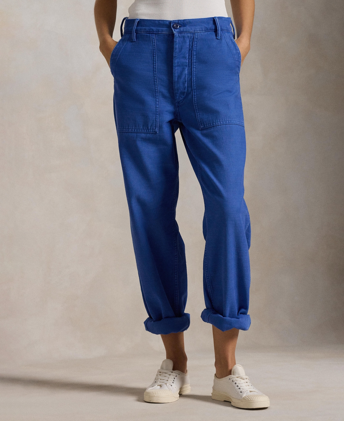 Polo Ralph Lauren Women's The Ricky Pants In French Workwear Blue