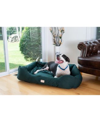 Bolstered Dog Bed, Anti-Slip Pet Bed, Laurel Green, X-Large