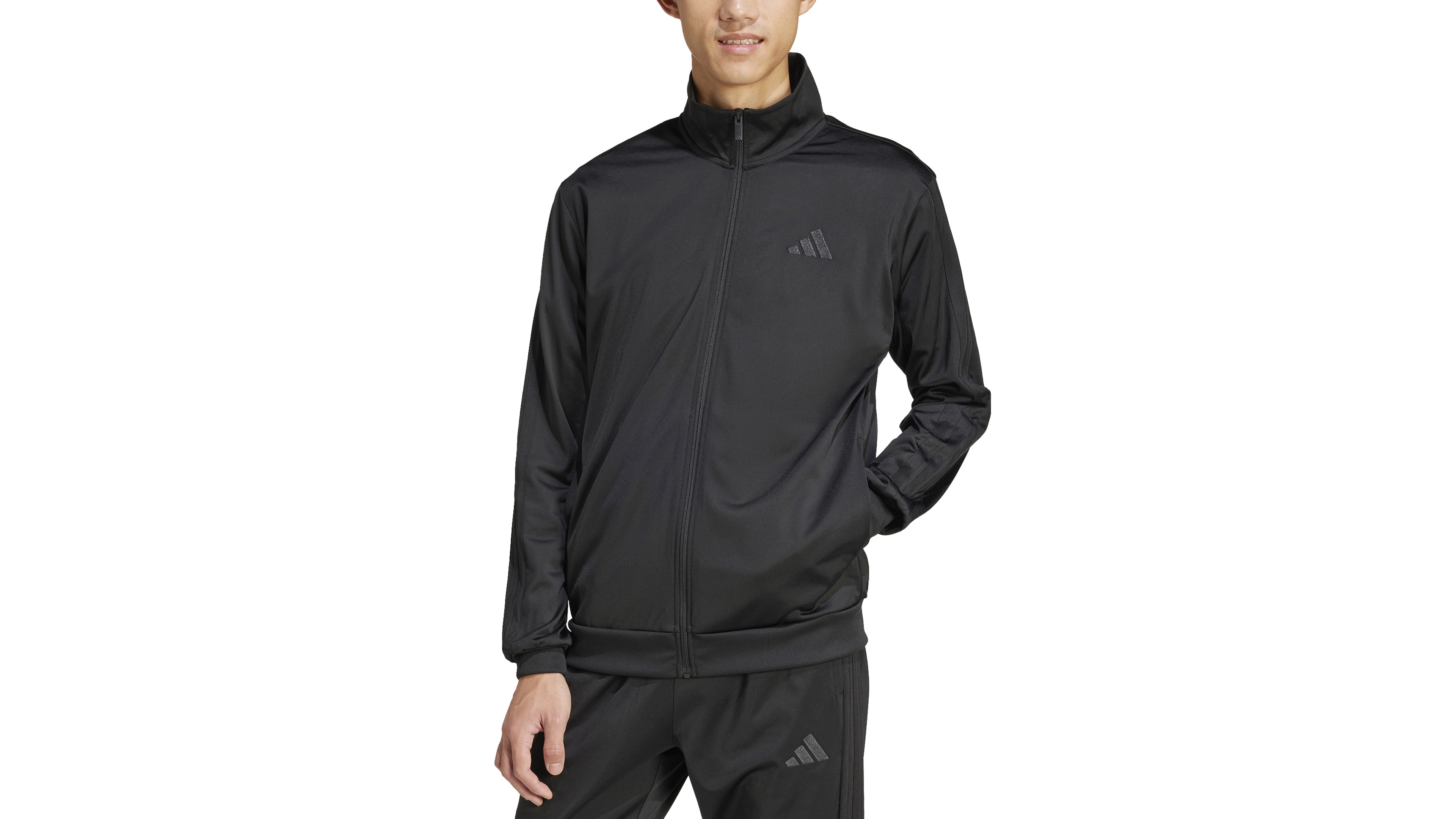 adidas Men's 3 Stripes Tricot Regular Track Top