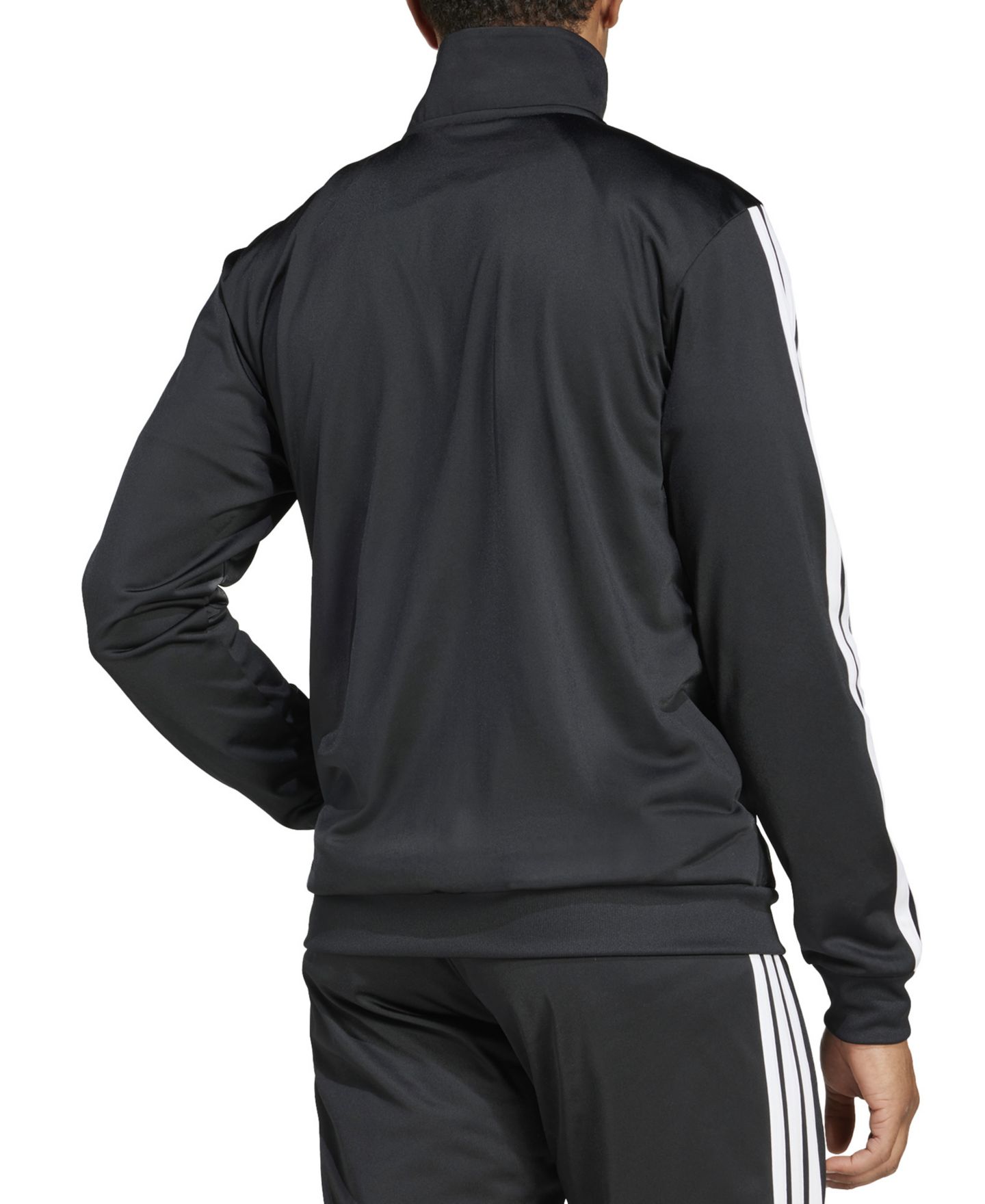 Мужская куртка adidas 3-Stripes Tricot Track, цвет: Чёрный — фото 3