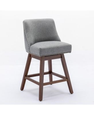 Set of 2 Swivel Counter Height Stools