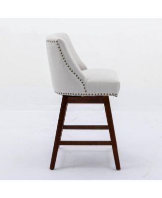 Set of 2 Swivel Counter Height Stools