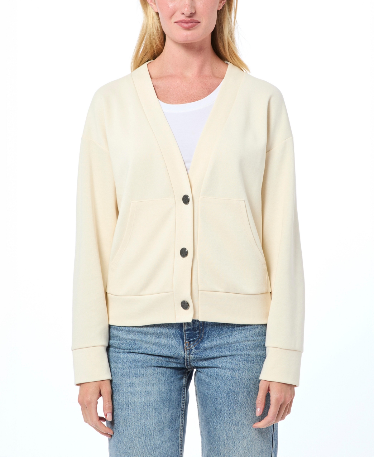 Women's Compact Knit Cardigan - Whitecap gray