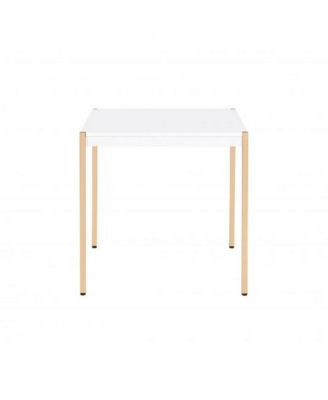 End Table with Metal Tube Legs Modern and Durable Accent for Living Room or Bedroom