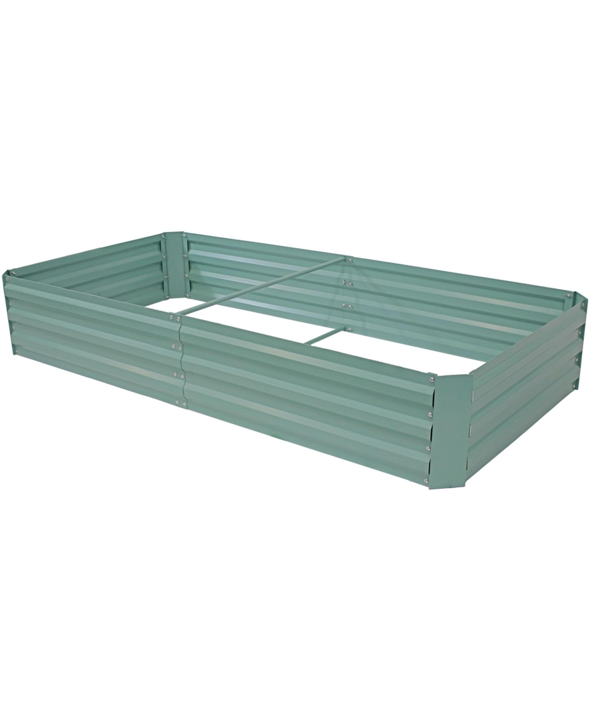 Galvanized Steel Rectangular Raised Garden Bed - For Flowers, Plants, and Vegetables - - 3 x 6 ft - Green