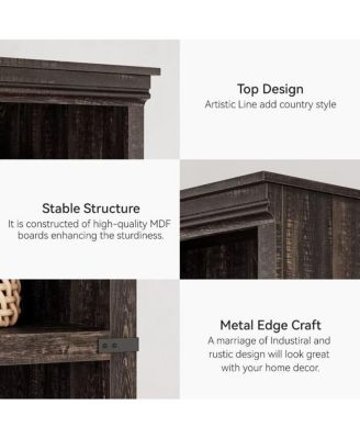 Farmhouse Book Shelf with Storage