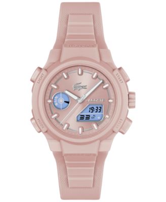 Women's LC33 Pink Silicone Strap Watch, 40mm
