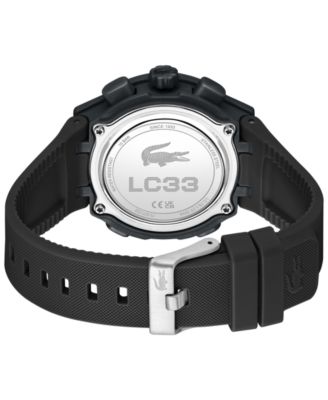 Women's LC33 Black Silicone Strap Watch, 40mm