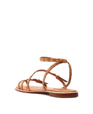 Women's Annete Round Toe Flat Sandals