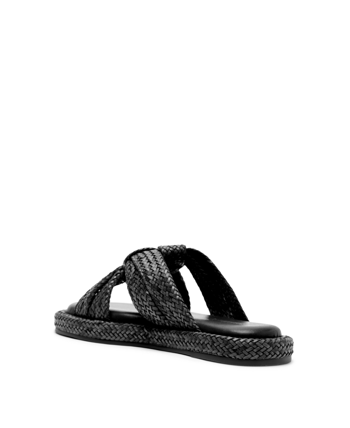 Shop Schutz Women's Kali Flat Sandals In Black