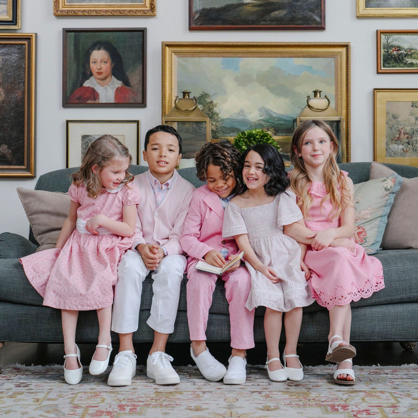 Брюки Hope & Henry Heirloom Linen Suit Pant для мальчиков, цвет: Розовый льняной — фото 5