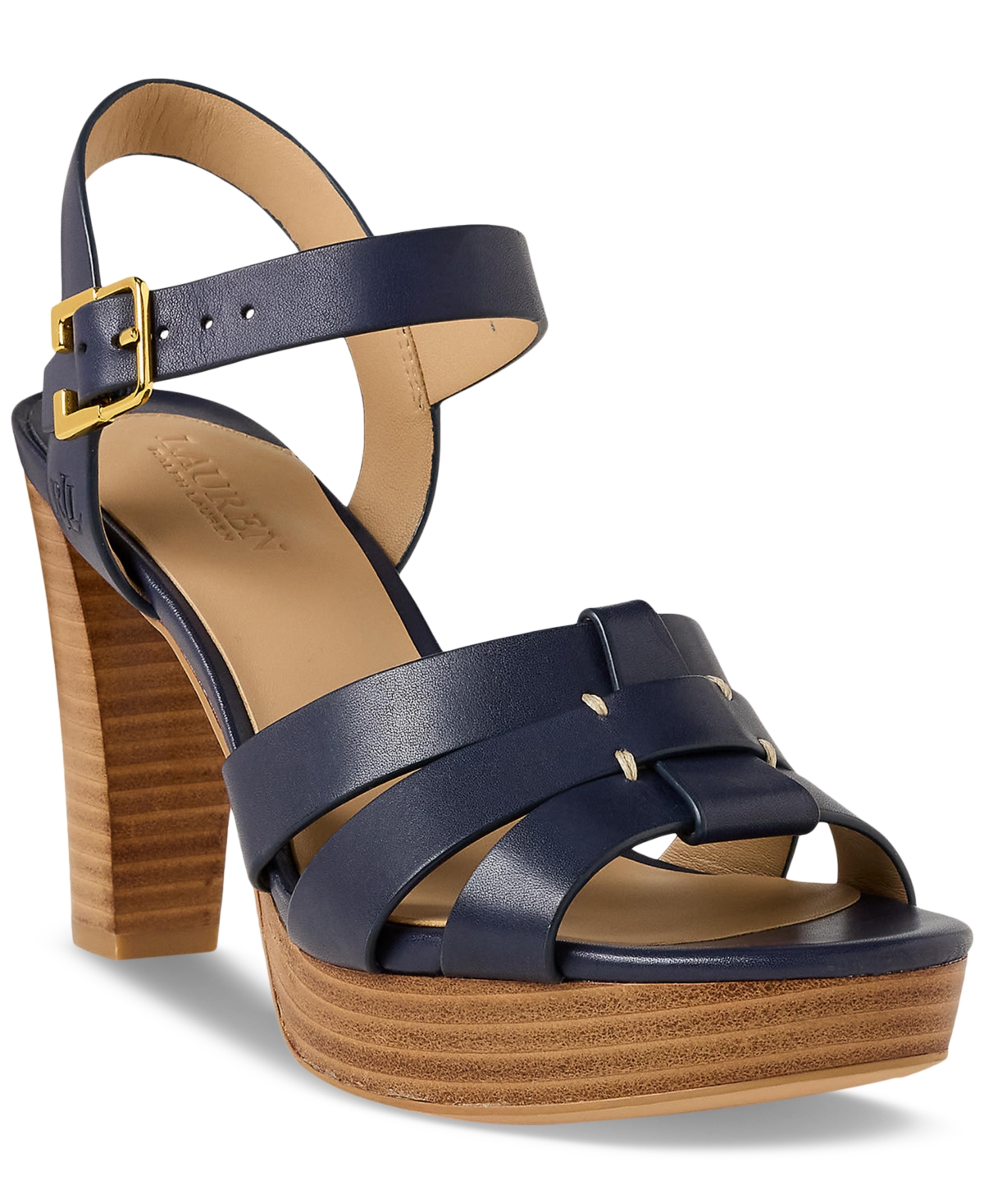 Women's Soffia Ankle-Strap Slingback Dress Sandals - Refined Navy Leather