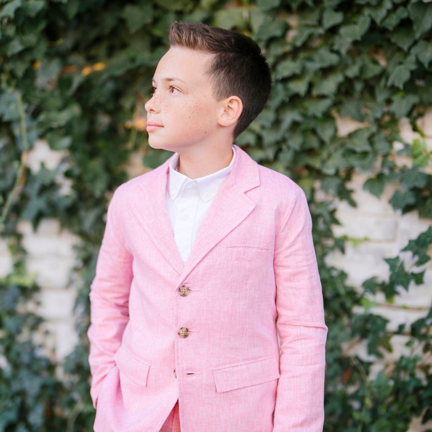 Big Boys Hope and Henry Heirloom Linen Suit Pant