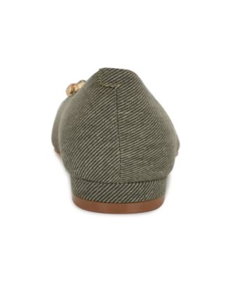 Women's Hearts Rhinestone Pointy Toe Flats