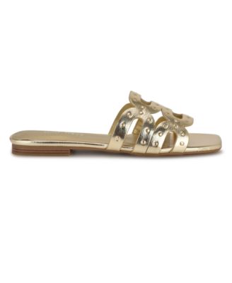 Women's Mckinna Square Toe Flat Sandals