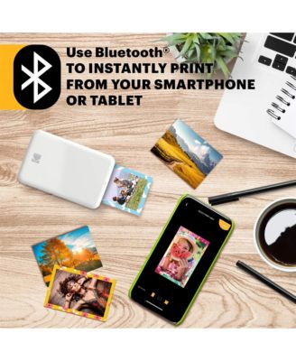 Step Mobile Instant Photo Printer 2x3", & Zink Photo Paper (75 Sheets) Bundle