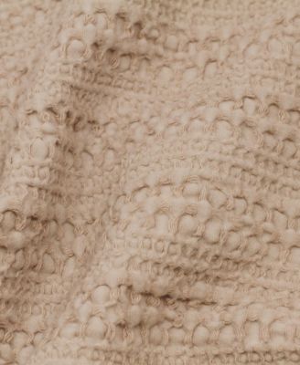 100% Cotton Reversible Honeycomb Waffle / Percale Duvet Cover Set