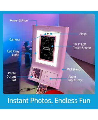 Sprocket Photobooth 3x4" Photo Printer, Bundle w/3.5 x 4.25” Zink Photo Paper (500 Sheets)