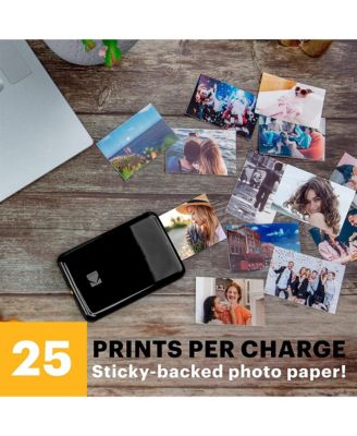 Step Mobile Instant Photo Printer 2x3" & Zink Photo Paper (75 Sheets) Bundle