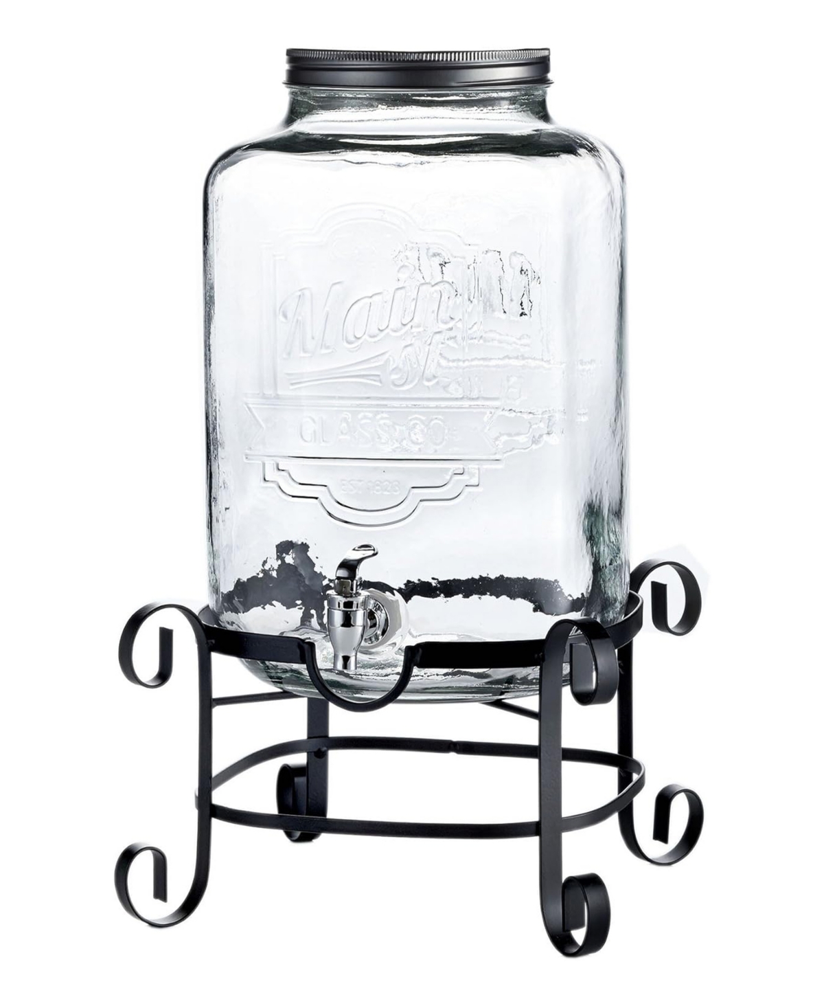 Style Setter Main St. Beverage Dispenser With Rack, 3 Gallons In No Color