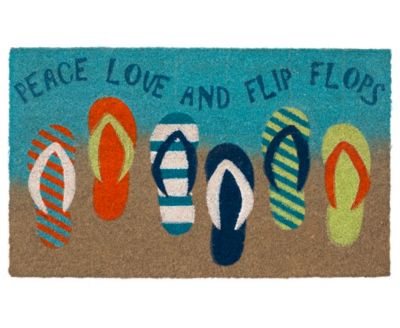 Shop Liora Manne Natura Flip Flops Rug Collection In Ocean