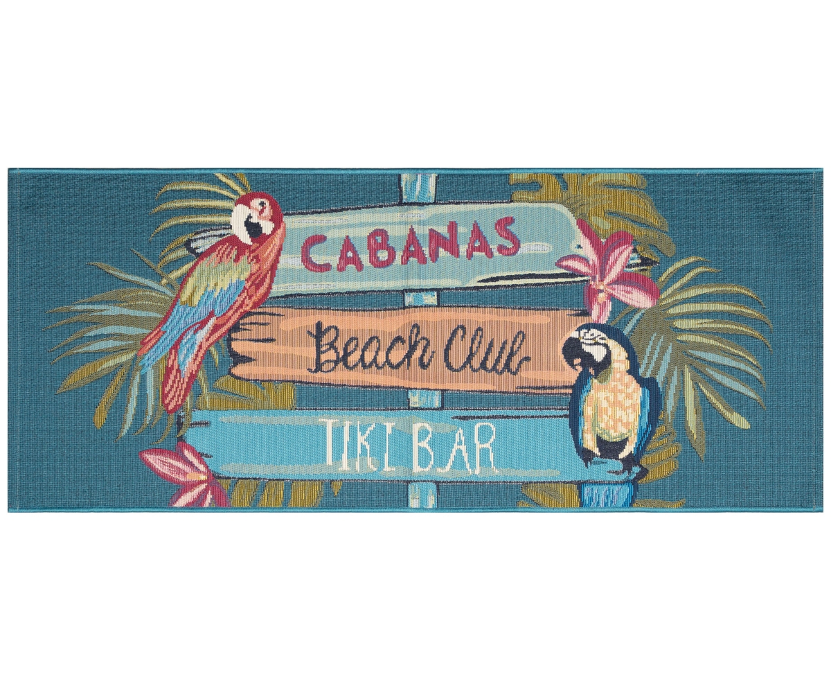 Liora Manne Esencia Summer Signs 1'11"x4'11" Runner Area Rug In Multi