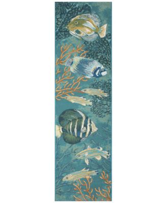 Liora Manne' - Marina Fish 1'11"x7'6" Runner Area Rug